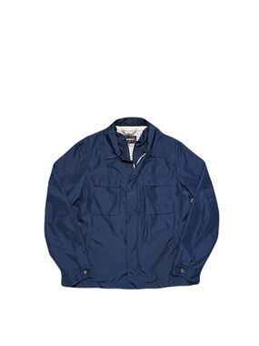Paul Stuart Short Jacket with Gilet Blue Nylon Field Jacket Water Resistant Sz M